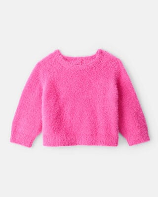Baby Girl 2-Piece Brushed Sweater & Pant Set - Brown