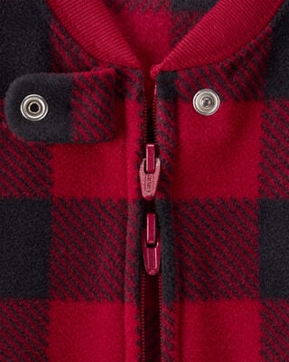 Product image 2 of Baby Checkered Print Loose Fit Long-Sleeve Wearable Blanket