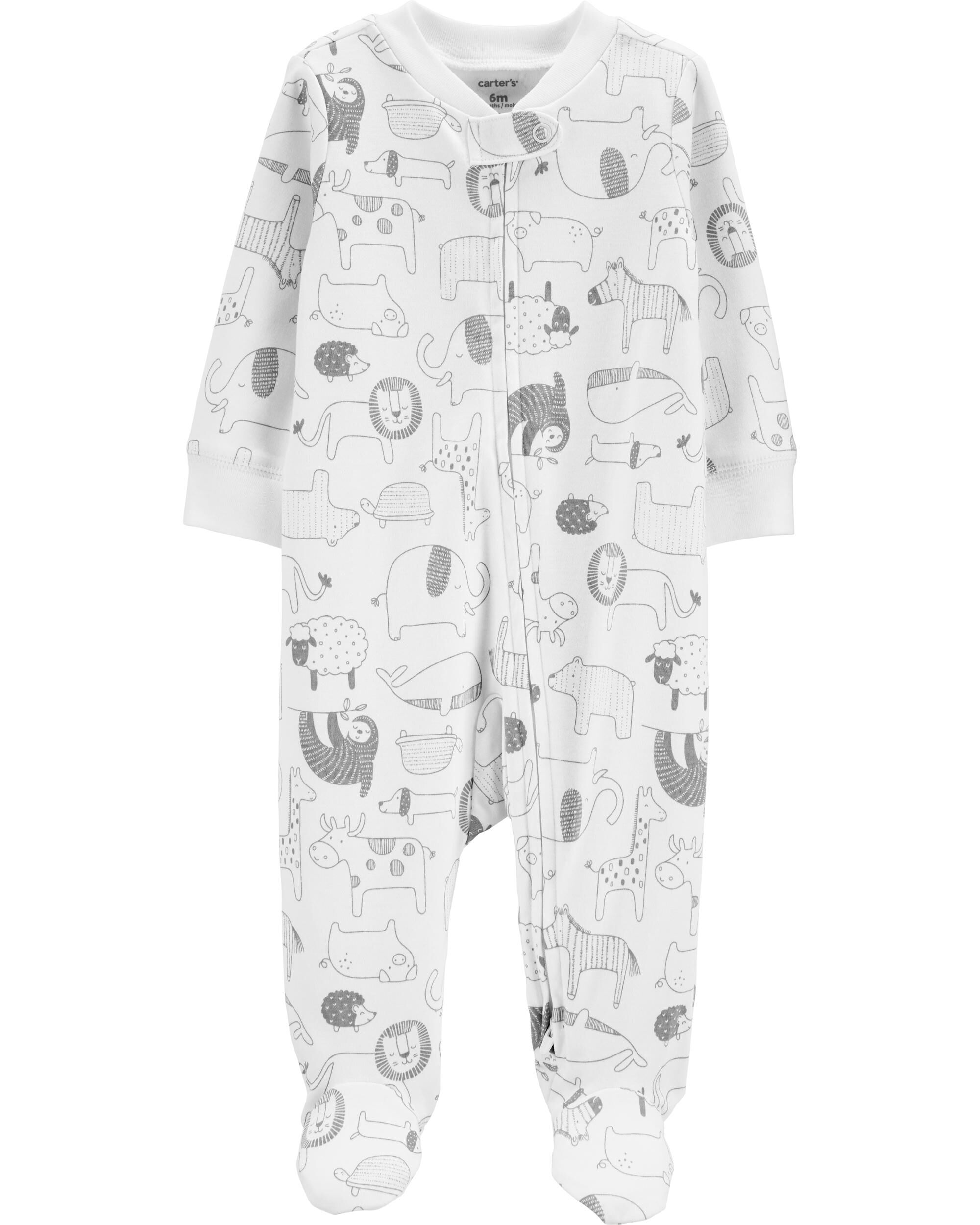 carters zipper pajamas
