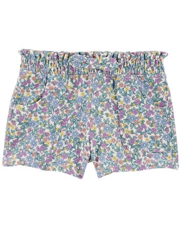 Toddler Floral Print Pull-On Shorts