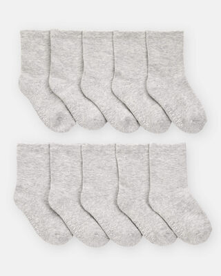 Product image 1 of Toddler 10-Pack Crew Socks - Grey