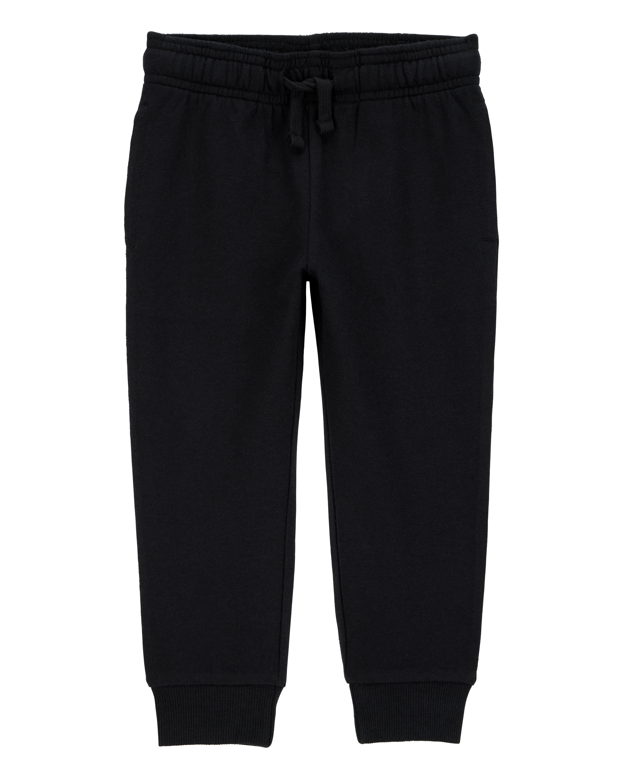 Toddler Pull-On Drawstring Joggers - Black