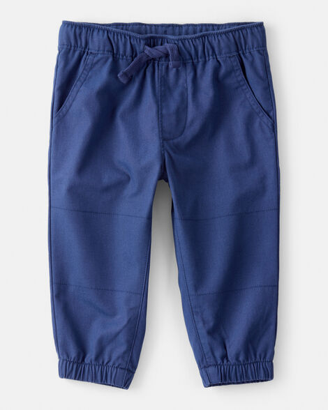 Product image 1 of Baby Boy Cotton Pull-On Fashion Pants - Navy