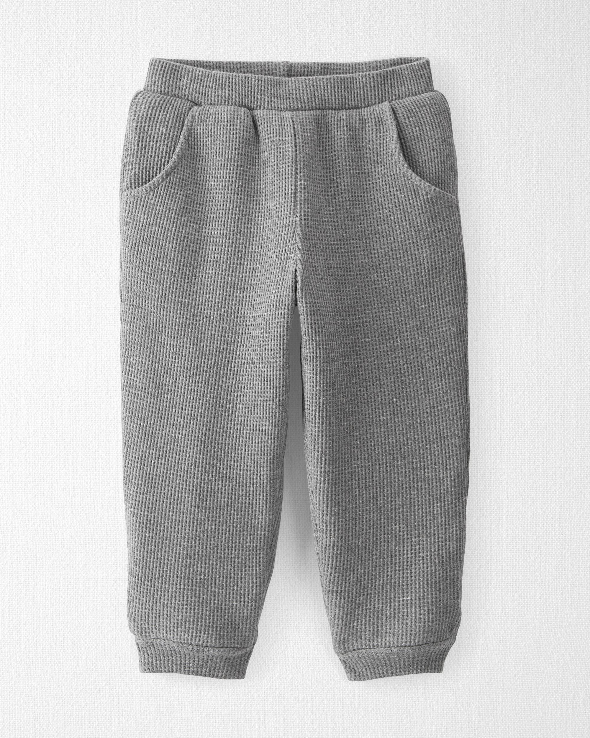 Toddler Waffle Knit Sherpa Lined Pants Made with Organic Cotton Little Planet Carter s