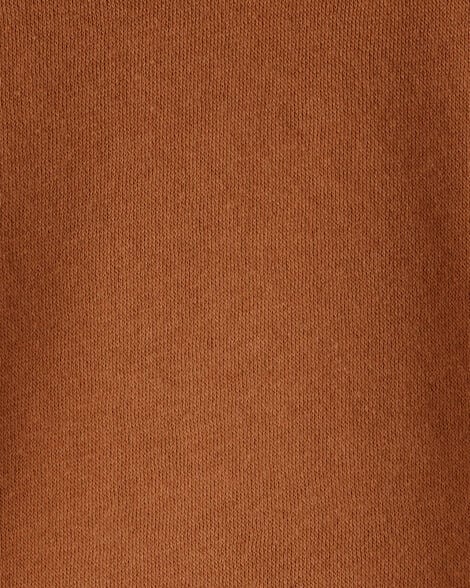 Product image 2 of Baby Boy Solid Fleece Long-Sleeve Hoodie - Brown