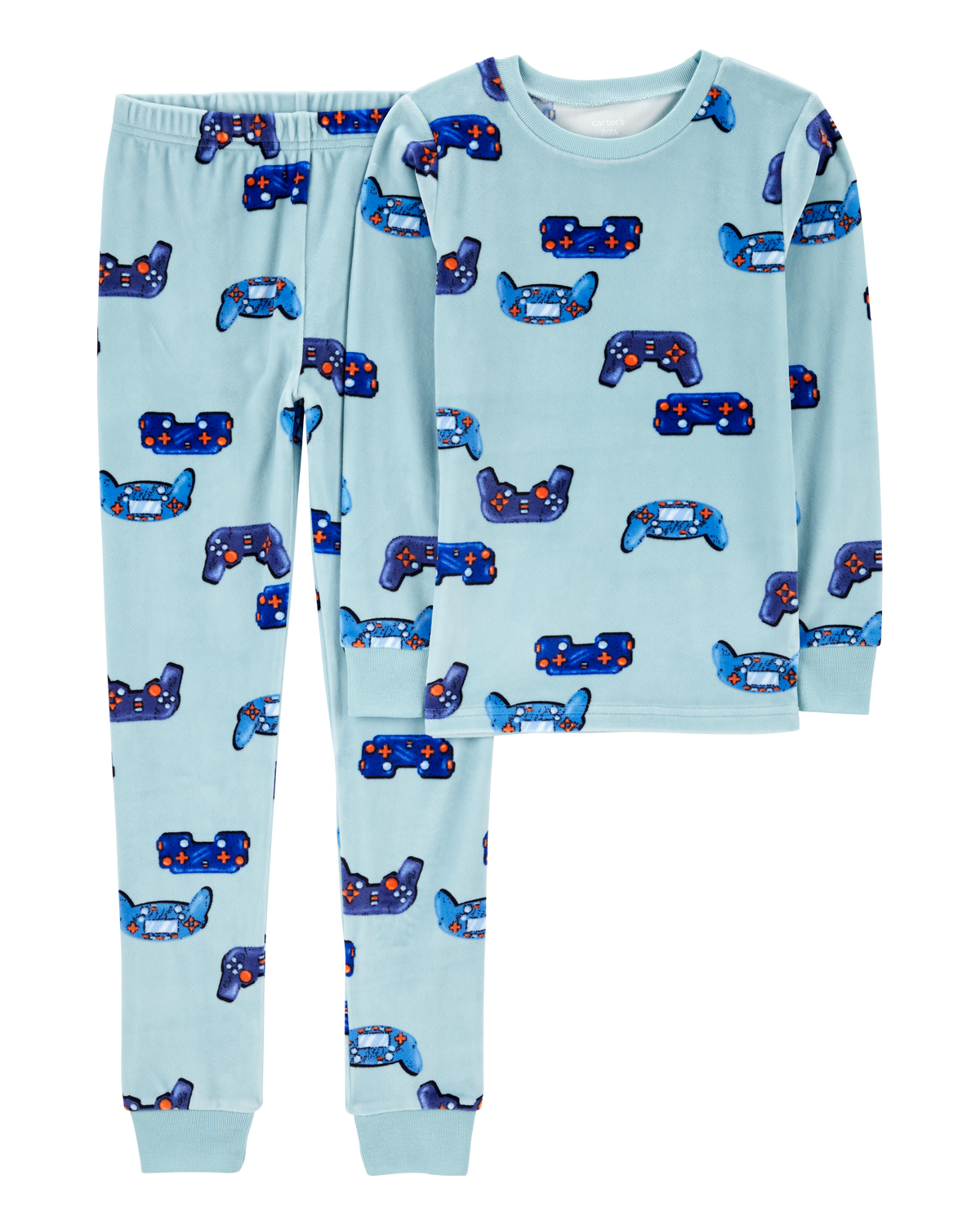 Kid 2-Piece Fuzzy Velboa Video Game Pajamas - Carter's Kid 2-Piece Fuzzy Velboa Video Game Pajamas - Carter's