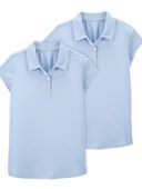 Blue - Kid 2-Pack Uniform Polos in Active Mesh
, Selected