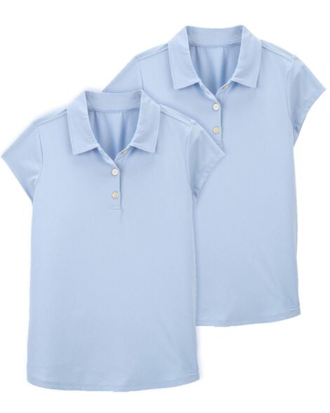  Product image 1 of Kid 2-Pack Uniform Polos in Active Mesh
