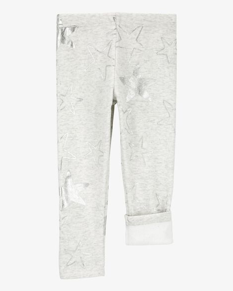 Product image 3 of Baby Sparkly Star Cozy Fleece Leggings
