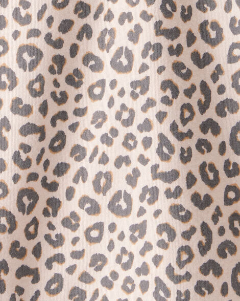 Baby Girl Leopard Print Long-Sleeve Top - Brown