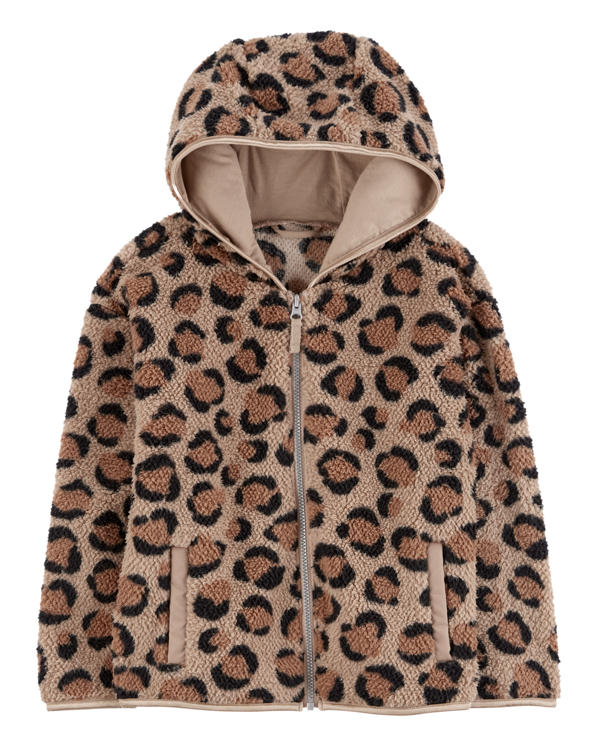 Leopard Fleece Leopard Print Jacket Size 18 Leopard Oversized