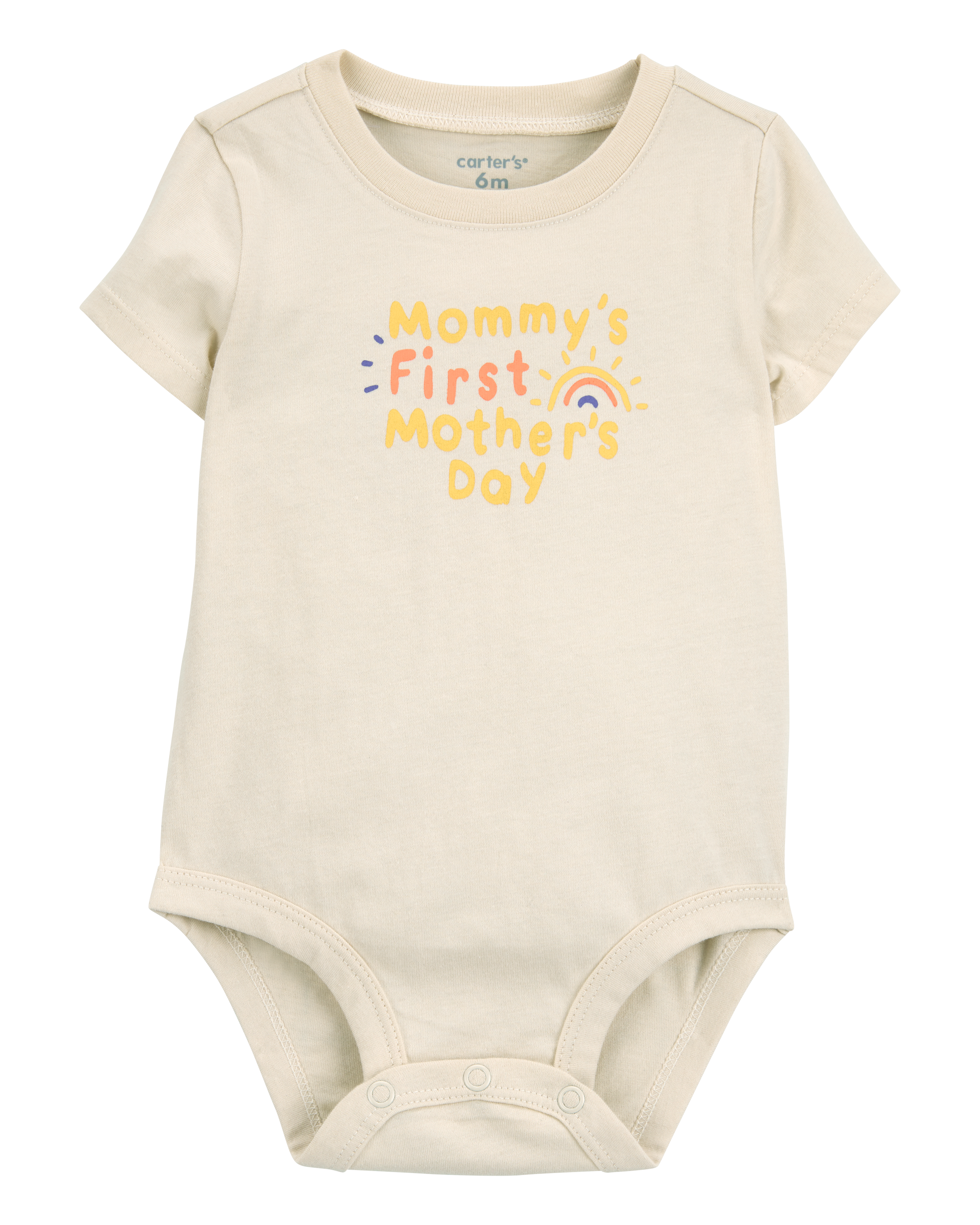 Baby Mother's Day Short-Sleeve Bodysuit - Ivory