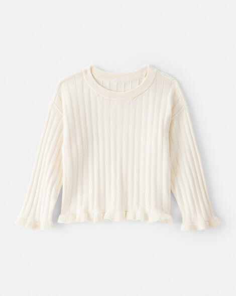 Product image 1 of Baby Girl Long-Sleeve Sweater - Cream