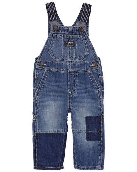 Product image 1 of Baby Classic Denim Overalls: Removed Patch Remix