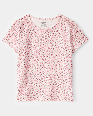 Product image 2 of Kid 2-Piece Floral Tee & Jumpsuit Set - Purple/Pink