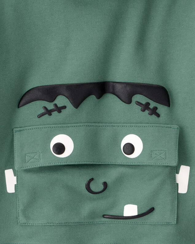 Product image 2 of Toddler Boy Halloween Frankenstein Pullover Hoodie - Green