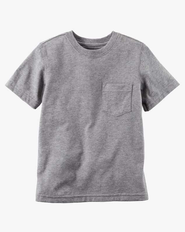 Product image 1 of Toddler Solid Short-Sleeve Pocket Tee - Grey
