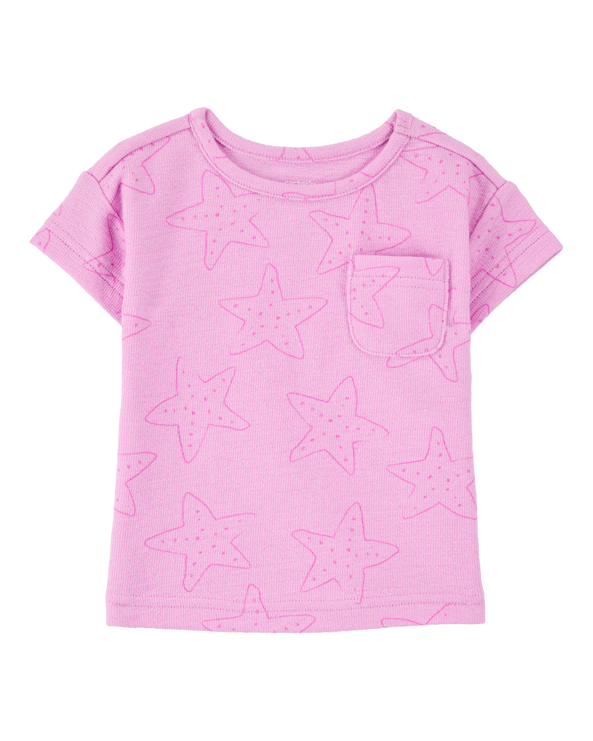 Baby Girl Short-Sleeve Pocket Tee - Pink
