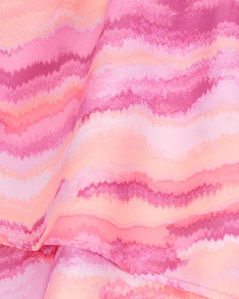  Product image 4 of Kid Flowy Tie-Dye Layered Flip Short - Orange/Pink