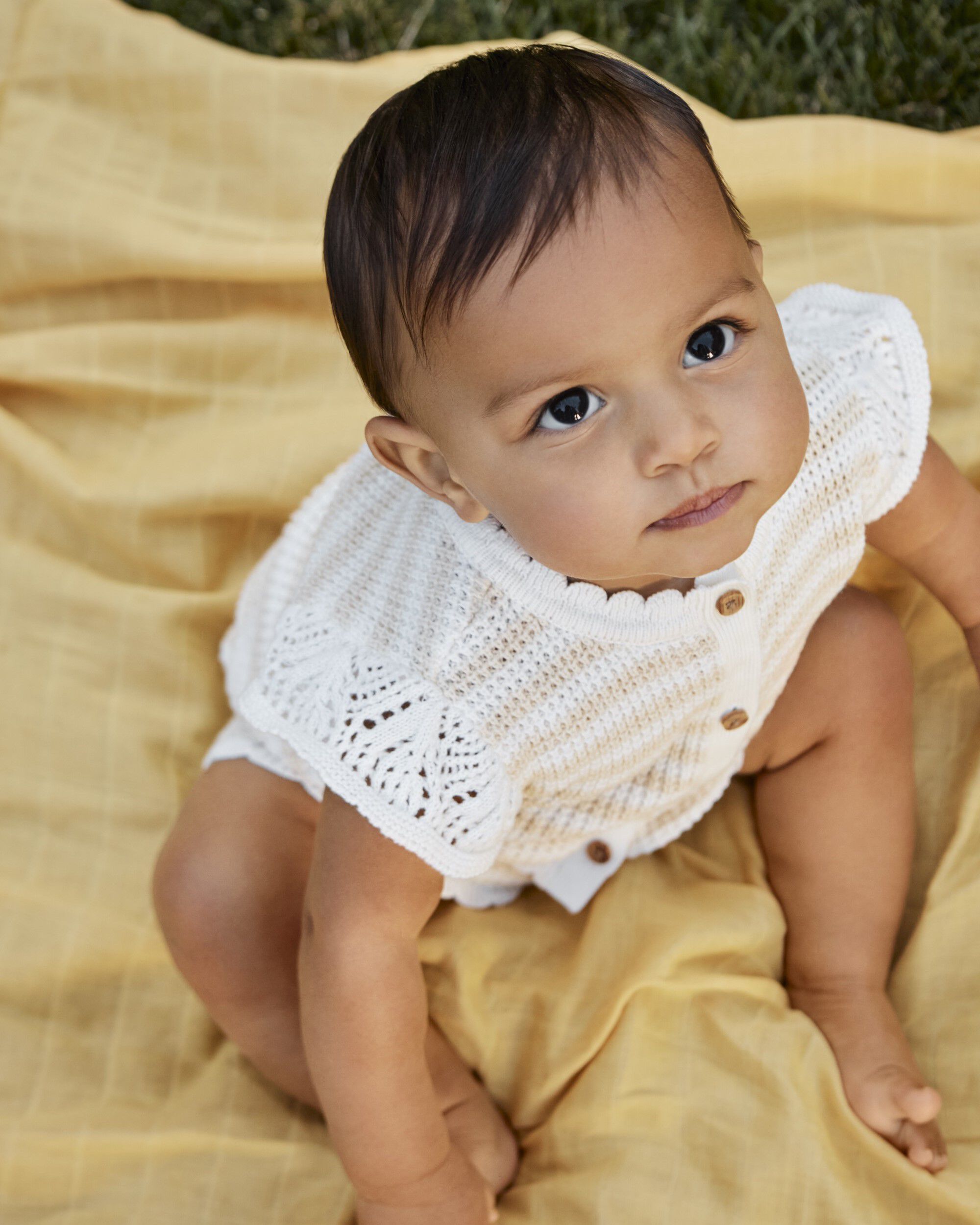 Baby Flutter Sleeve Knit Top - Yellow - OshKosh | Carter's