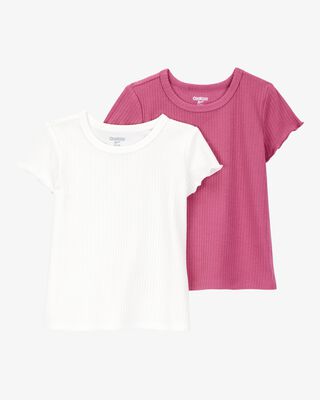 Product image 1 of Baby 2-Pack Ribbed Short-Sleeve Tees
