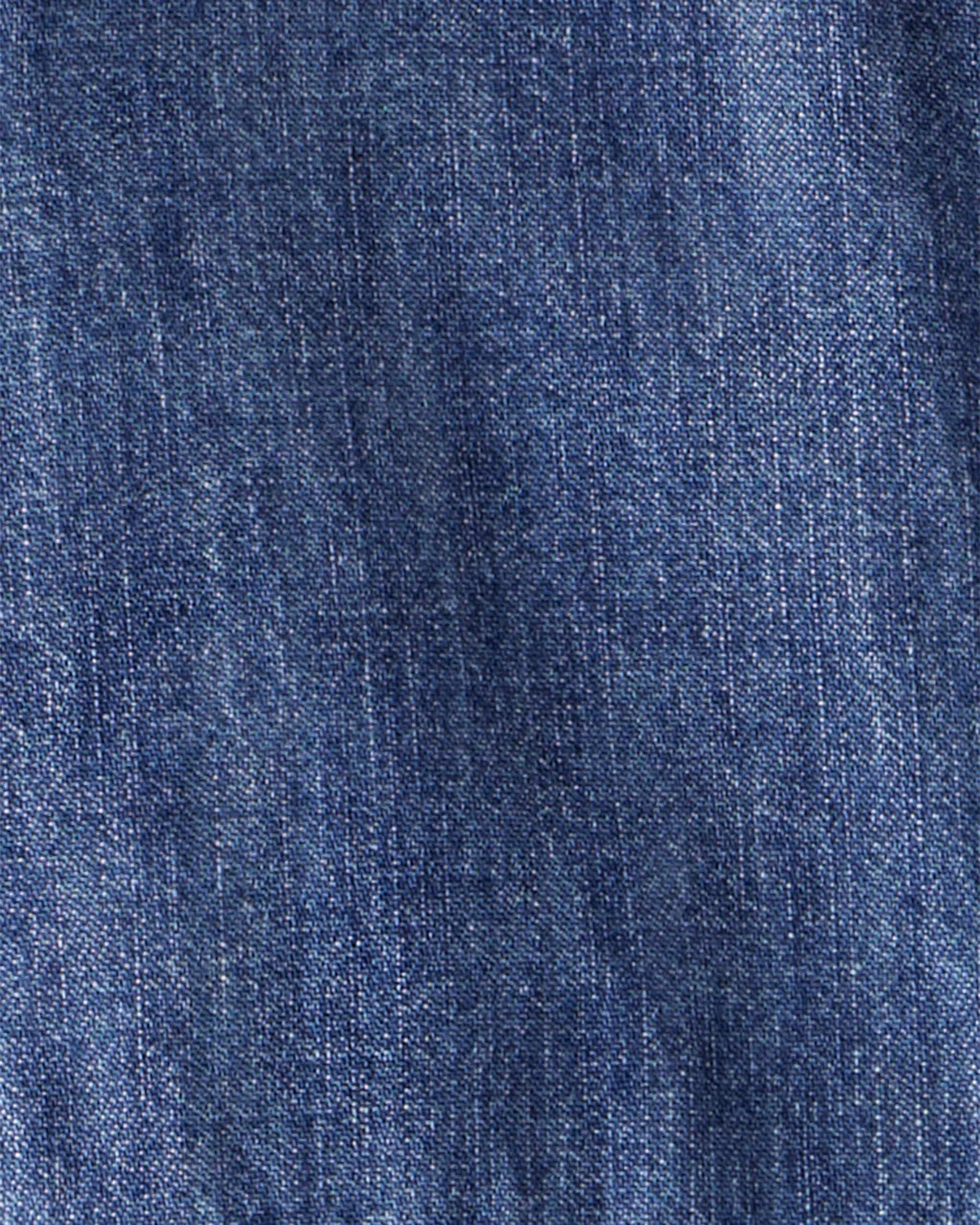 Baby Boy Denim Long-Sleeve Jumpsuit - Blue