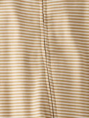 Ochre Stripe - Baby Organic Cotton Sleep & Play Pajamas, Selected
