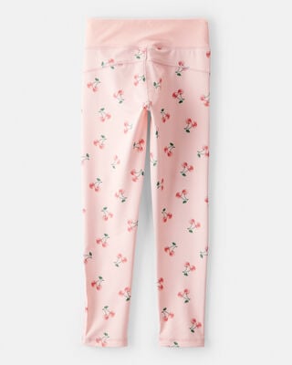 Product image 2 of Girls Cherry Print Active Leggings - Pink