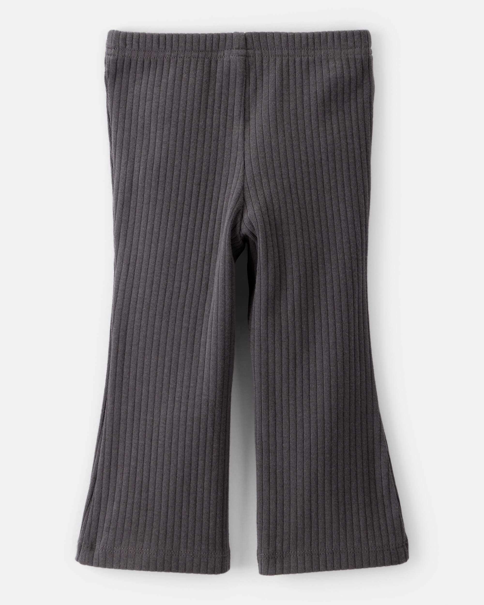 Baby Girl Cotton Flare Leggings - Black