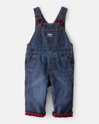 Baby Boy Lined Dark Wash Straight Jeans