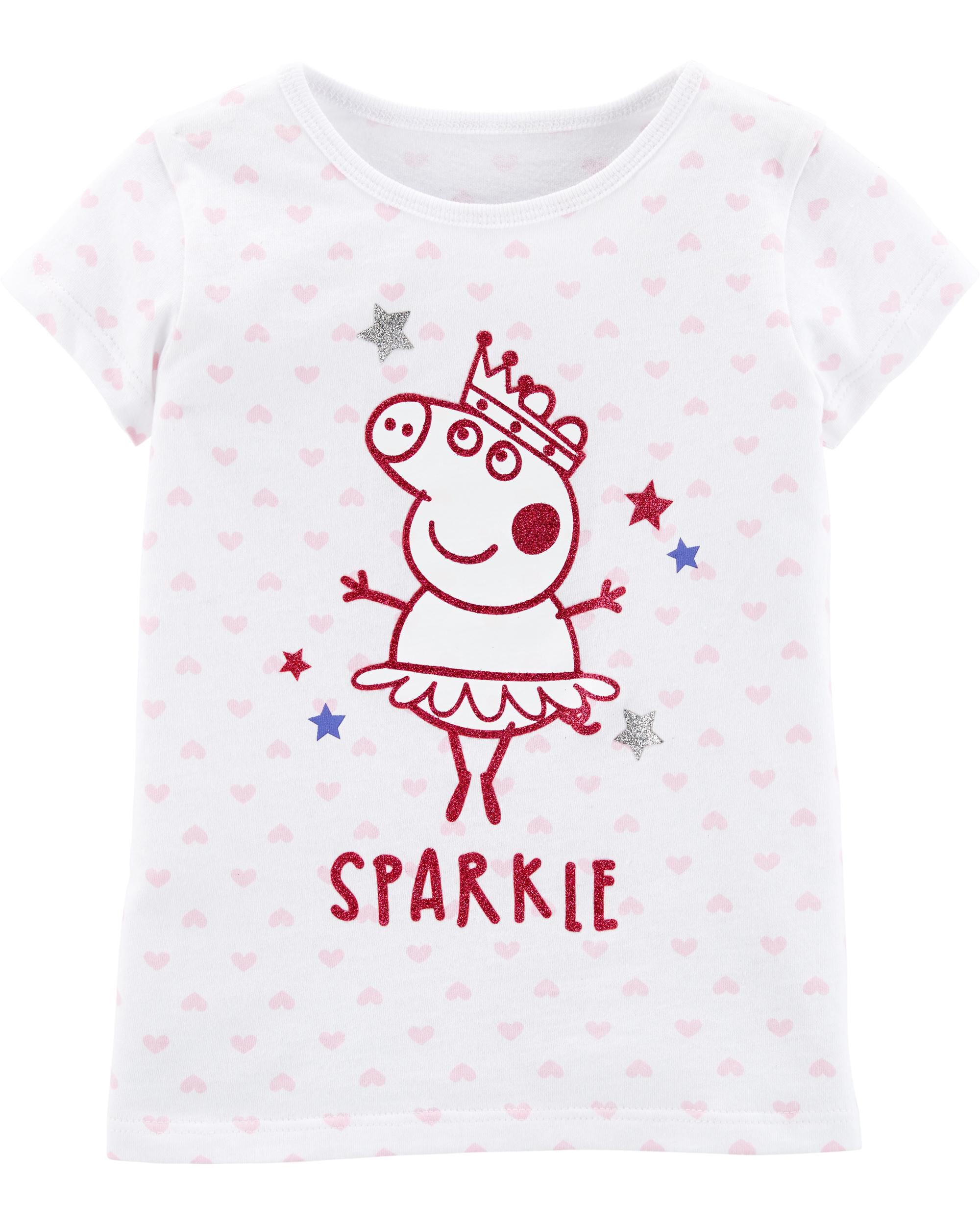 New Girls Toddler Peppa Pig 2 Sleepwear Set Pajama Just Have Fun Pink 24M 3T