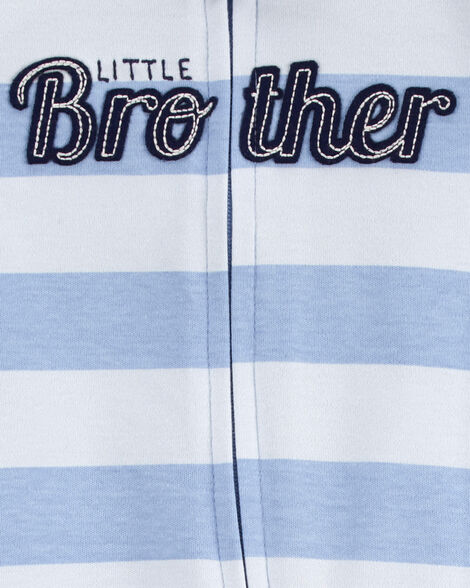 Product image 2 of Baby Little Brother 2-Way Zip Cotton Sleep & Play Pajamas