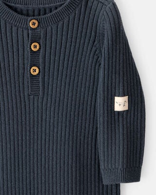 Product image 2 of Baby Button-Down Sweater Jumpsuit