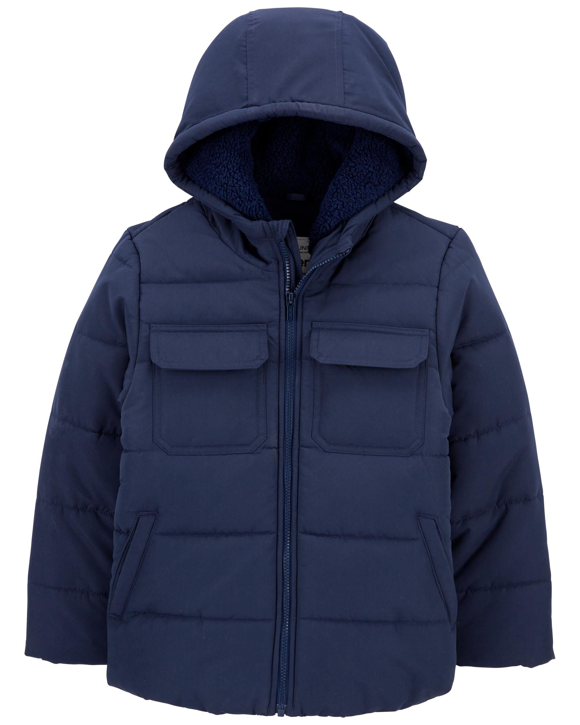 Kid Zip Up Hooded Puffer Carter s Carter s