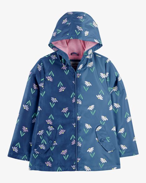  Product image 2 of Kid Color Changing Rain Jacket - Navy