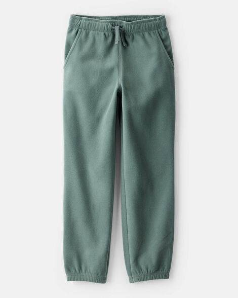 boys fleece joggers - green