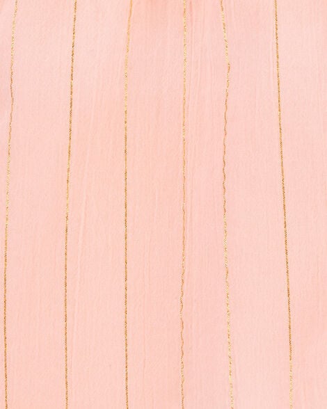  Product image 2 of Toddler Boho Button-Up Crinkle Romper - Coral