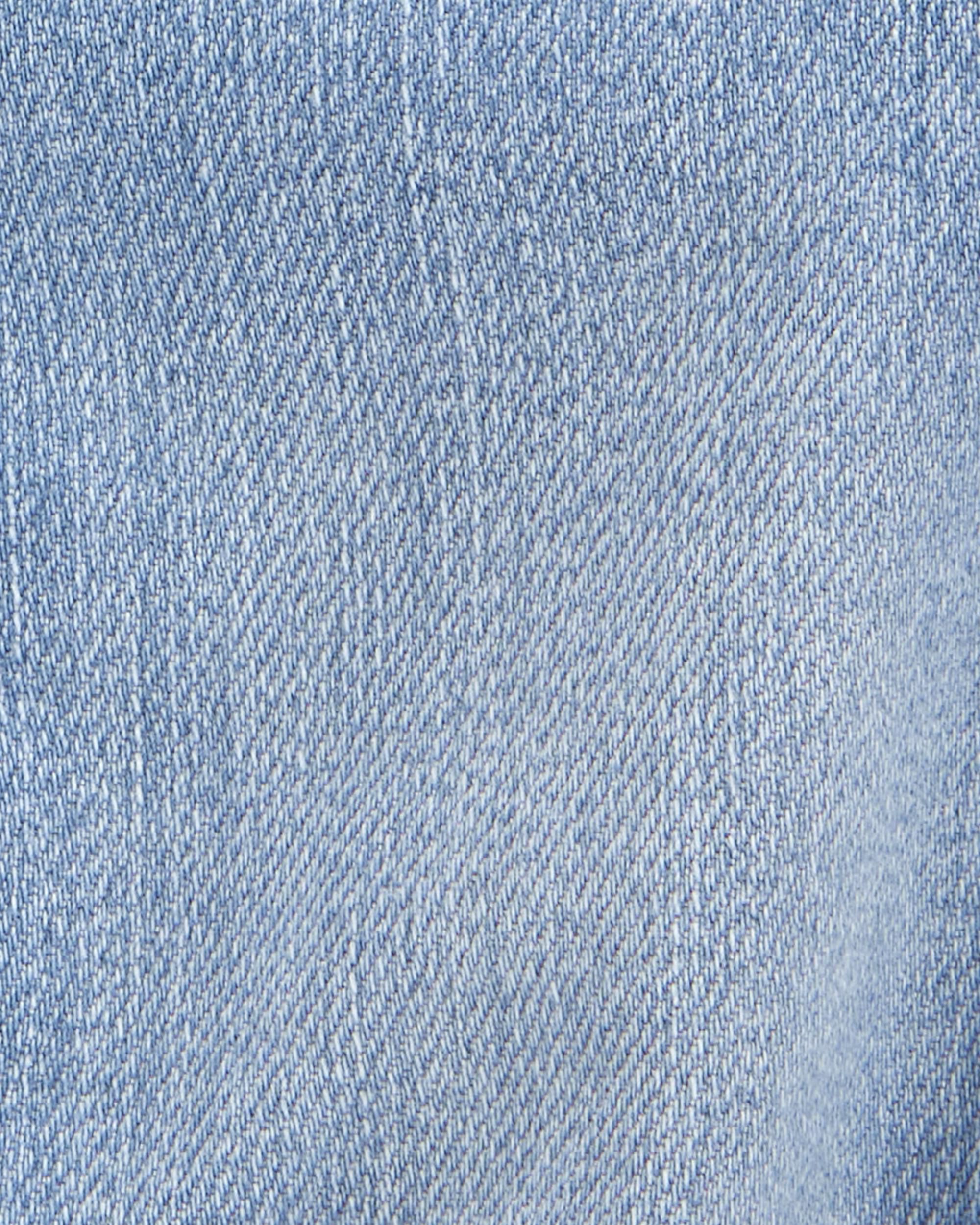 Baby Denim Bubble Romper - Blue