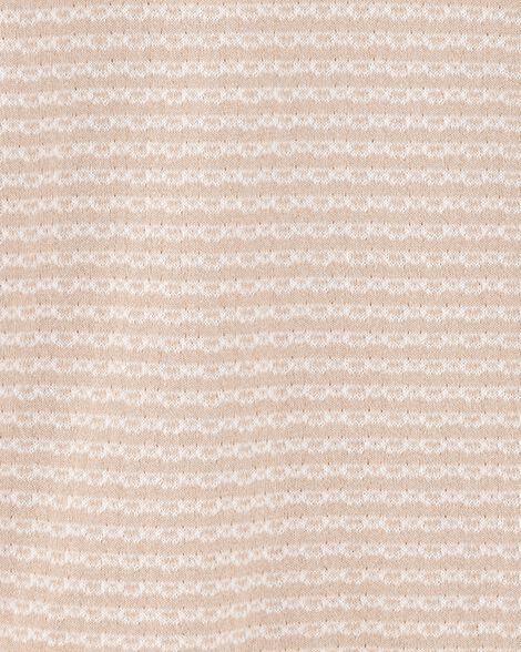 Product image 3 of Kid Coastal Striped Knit Polo Shirt - Khaki