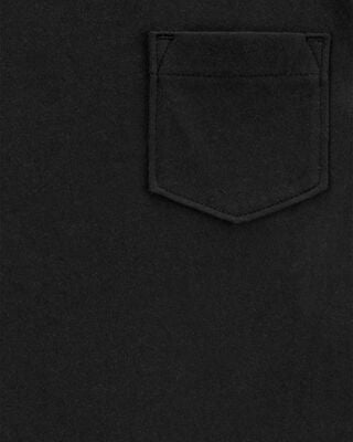 Product image 2 of Kid Solid Short-Sleeve Pocket Tee - Black