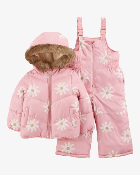  Product image 1 of Toddler 2-Piece Daisy Snowsuit Set