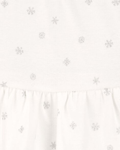  Product image 3 of Baby 2-Piece Snowflake Peplum Bodysuit Pant Set
