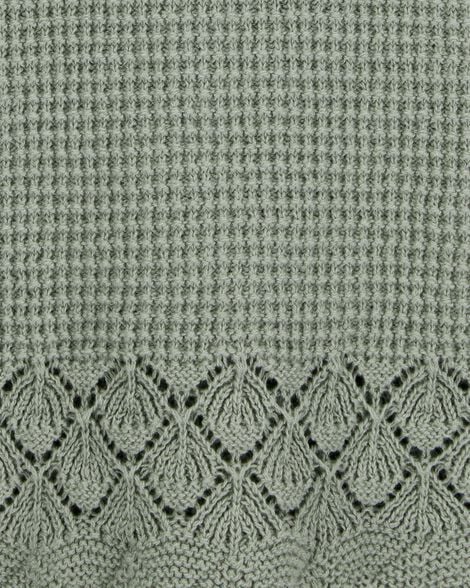  Product image 3 of Kid Pointelle Crotchet Knit Tank - Green