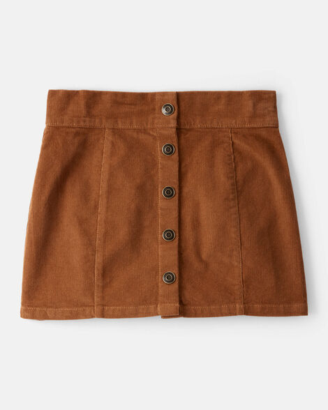 Product image 1 of Girls Western Corduroy Skirt - Brown