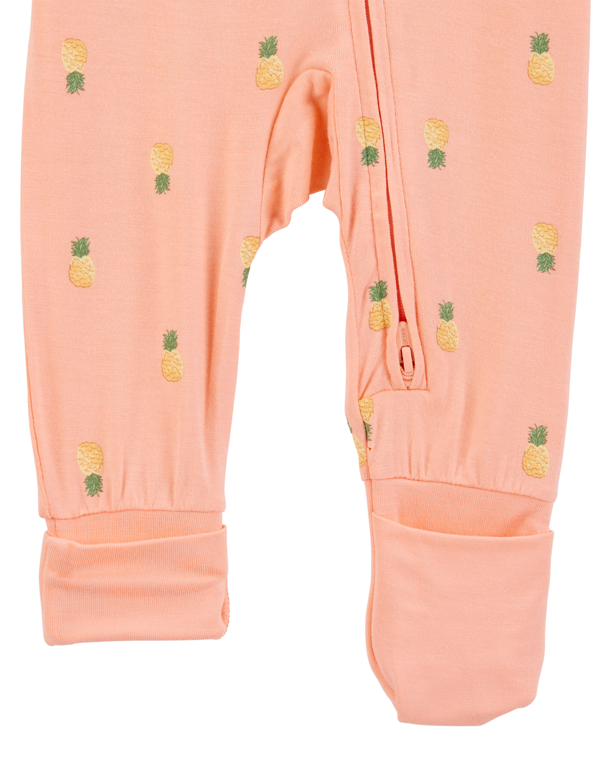Baby Heart Striped 2-Way Zip Cotton Sleep & Play Pajamas
