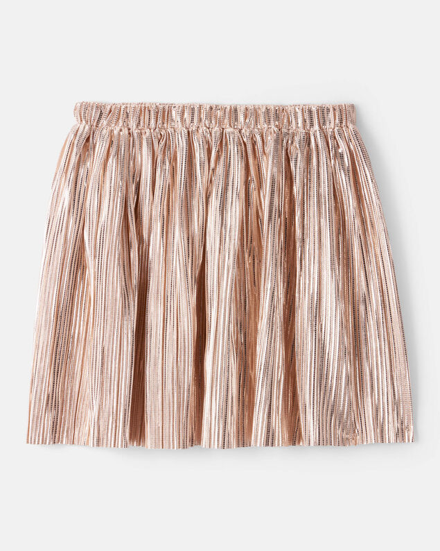 Product image 1 of Girls Metallic Knit Skirt - Gold