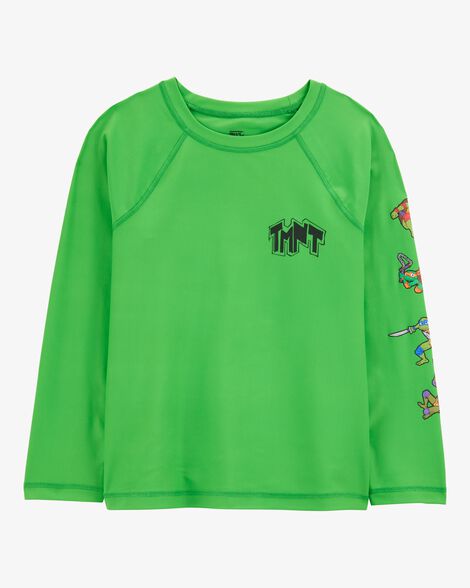  Product image 1 of Kid Teenage Mutant Ninja Turtles Long-Sleeve Rashguard Swim Top - Green