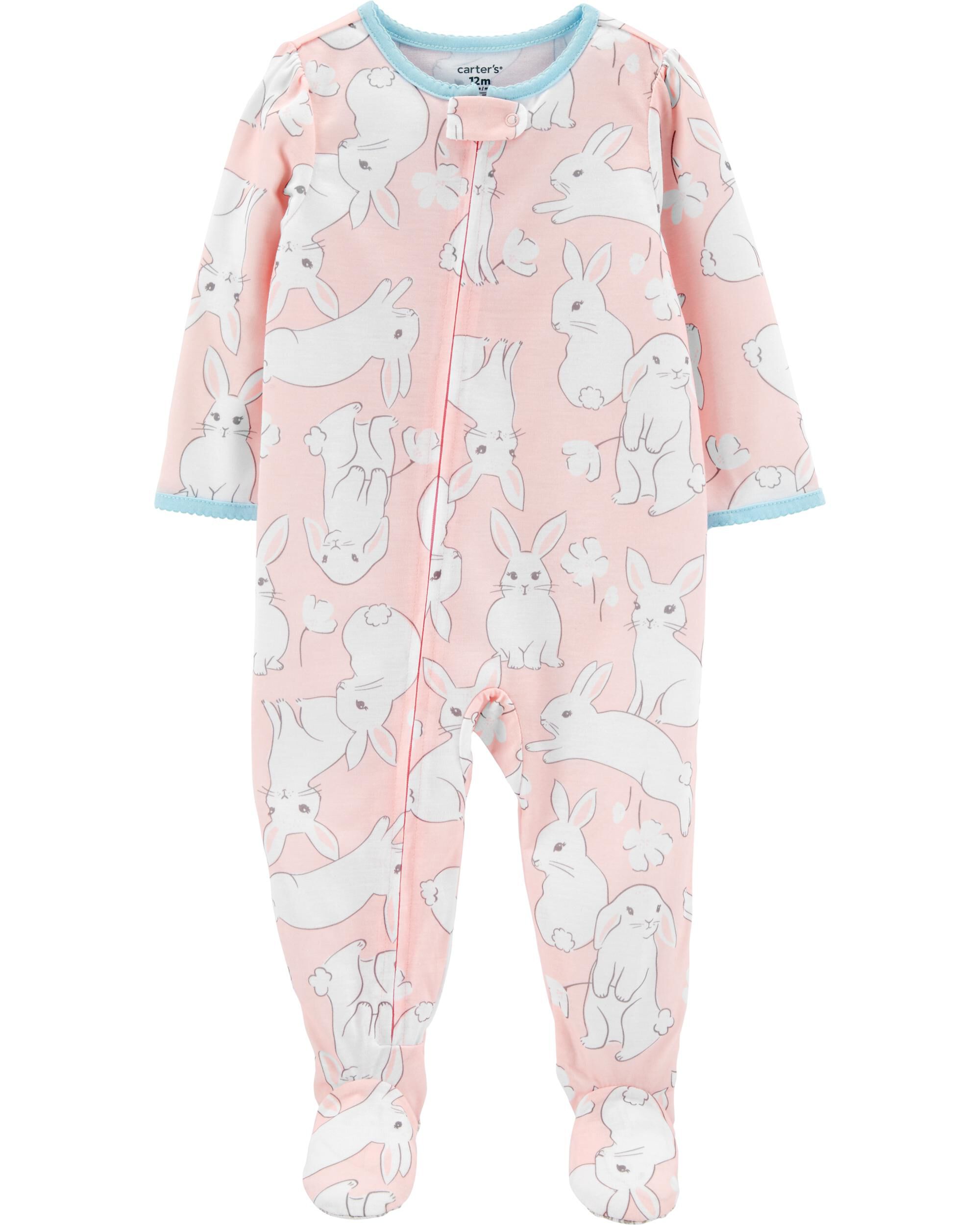 carter's 2 piece footed pajamas