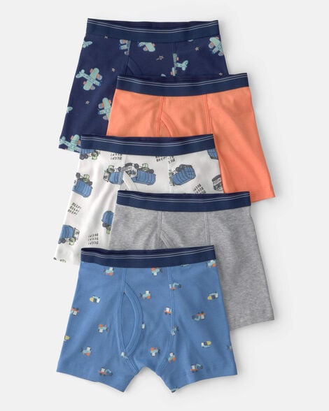 toddler boy 5-pack boxer brief underwear