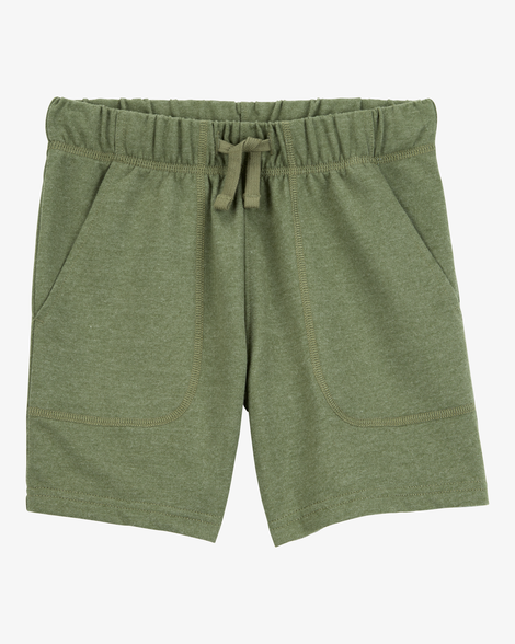 boys pull-on french terry shorts - green